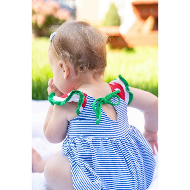 Baby Seersucker Swimsuit With Watermelon - One Pieces - 4