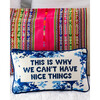 Nice Things Needlepoint Pillow - Decorative Pillows - 2