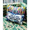 Nice Things Needlepoint Pillow - Decorative Pillows - 4