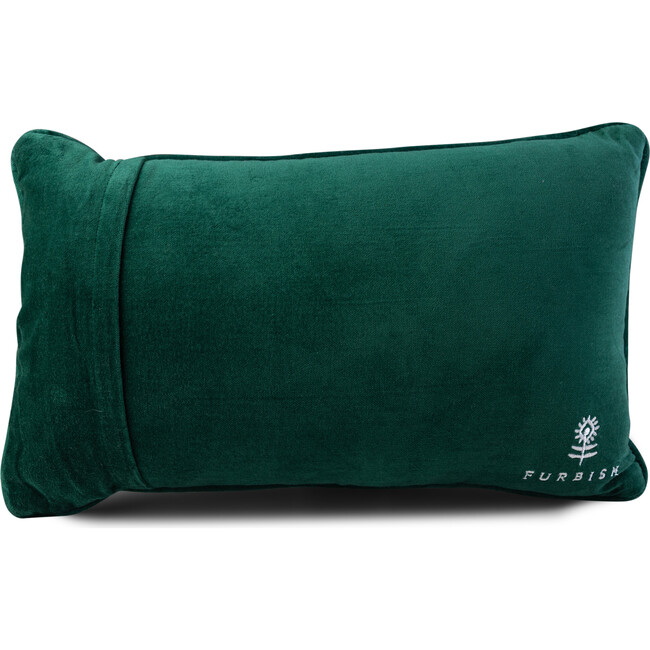 Causing A Racket Needlepoint Pillow, Green, Blue, Yellow Green - Decorative Pillows - 3