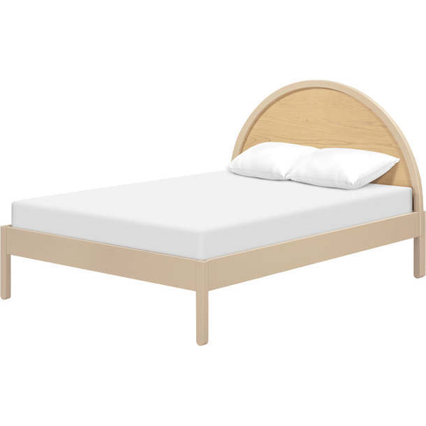Moab Full Bed, Taupe/Ash