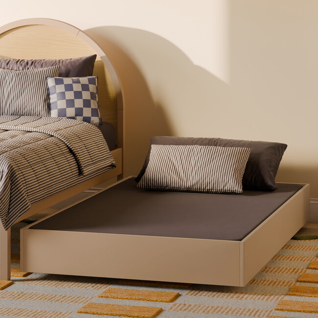 Moab Twin Bed, Taupe/Ash