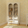 Eloise Bookcase, Assembled, White Driftwood - Bookcases - 2