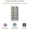 Eloise Bookcase, Assembled, White Driftwood - Bookcases - 3