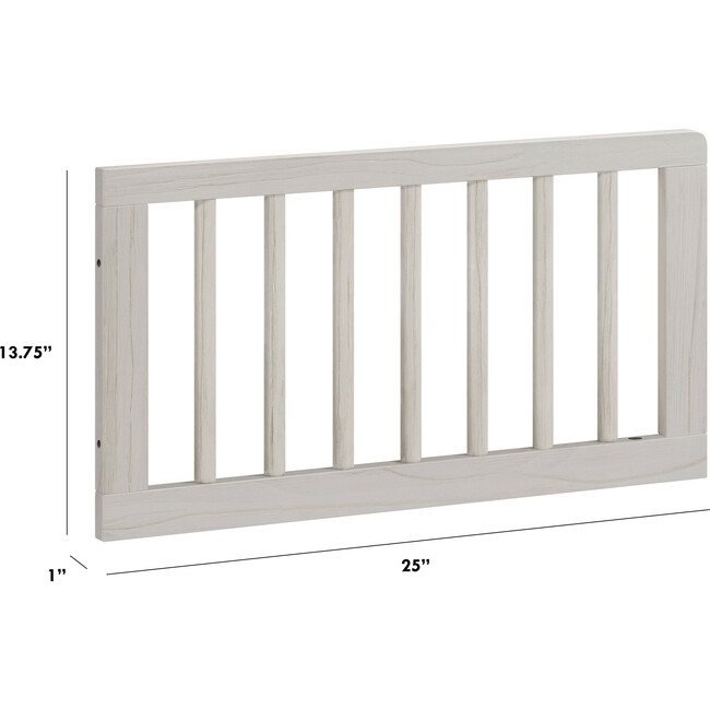 Toddler Bed Conversion Kit, White Driftwood