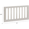 Toddler Bed Conversion Kit, White Driftwood - Beds - 2