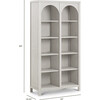 Eloise Bookcase, Assembled, White Driftwood - Bookcases - 4
