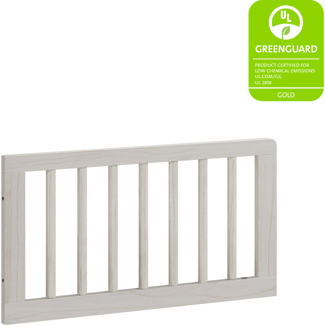 Toddler Bed Conversion Kit, White Driftwood - Beds - 3