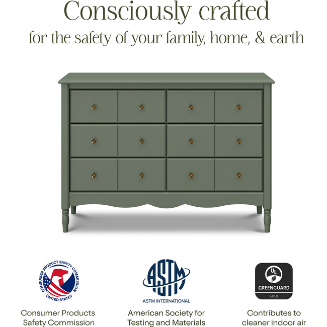 Liberty 6-Drawer Assembled Dresser, Juniper - Dressers - 4