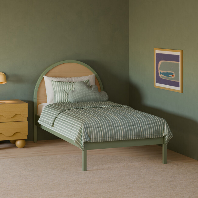 Moab Twin Bed, Olive/Ash - Beds - 5