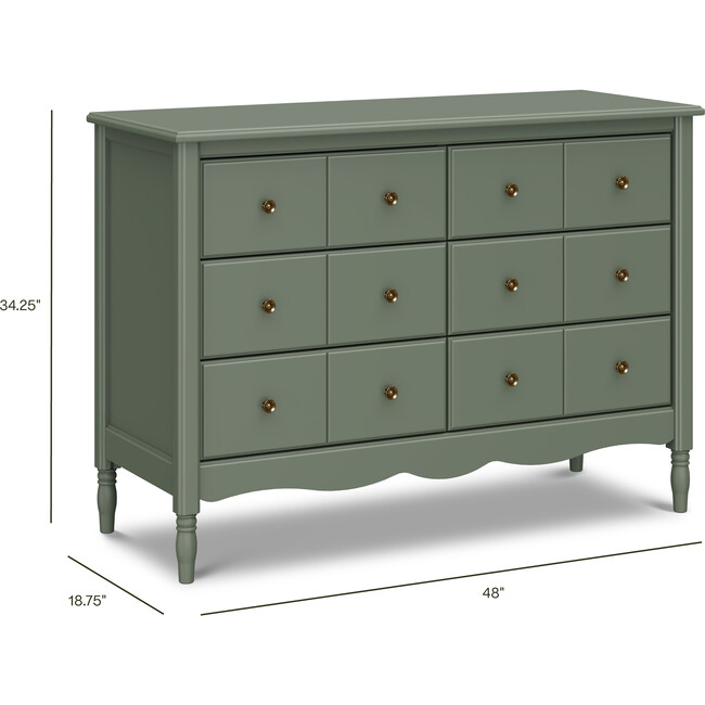 Liberty 6-Drawer Assembled Dresser, Juniper - Dressers - 6