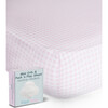 Peruvian Pima Cotton Baby Fitted Sheet, Pink Gingham - Crib Sheets - 4