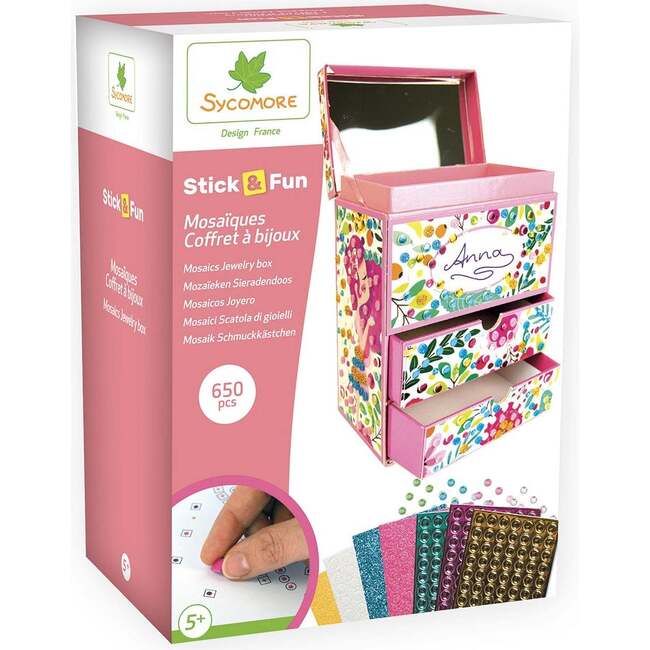 Stick'N Fun - 3D Mosaics Jewelry Box - 5y+
