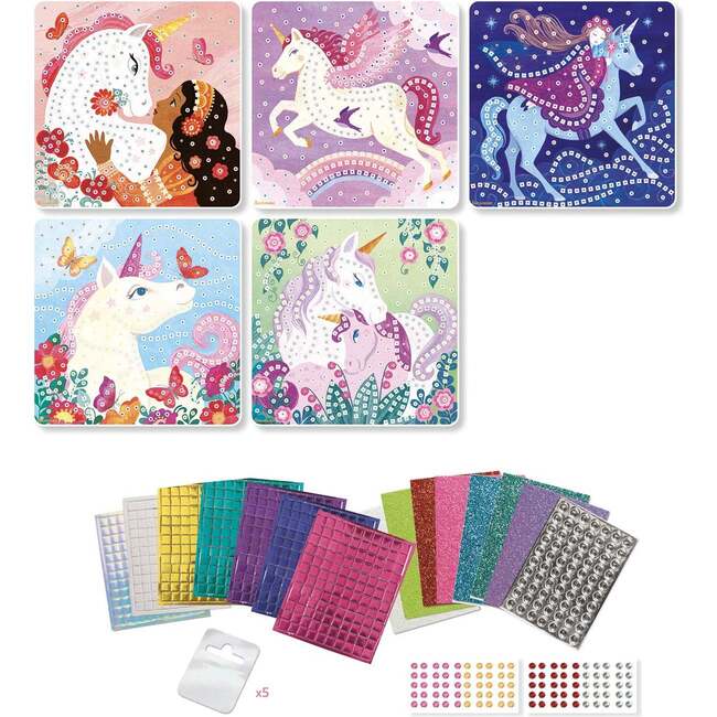 Stick'N Fun - L Mosaics Unicorns - 5y+ - Arts & Crafts - 3