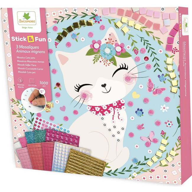Stick'N Fun - S Mosaics  Cute Pets - 5y+