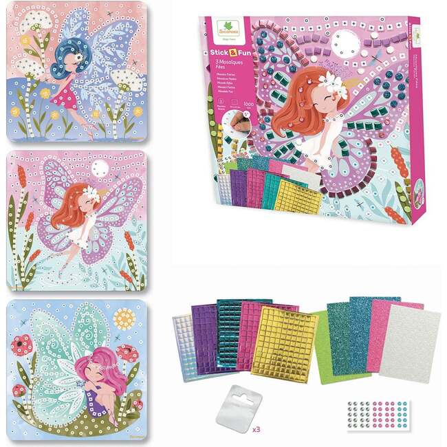 Stick'N Fun - S Mosaics Fairies - 5y+ - Arts & Crafts - 4