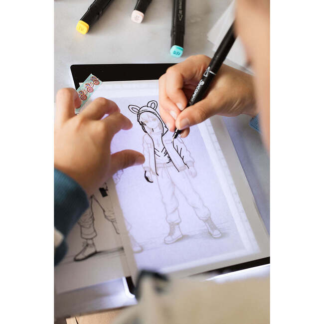 Manga - XL Rechargeable Led Light Pad - Create Your Manga Characters - 10y+ - Arts & Crafts - 3