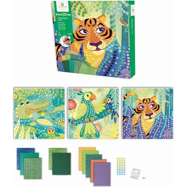 Stick'N Fun - S Mosaics Jungle - 5y+ - Arts & Crafts - 4