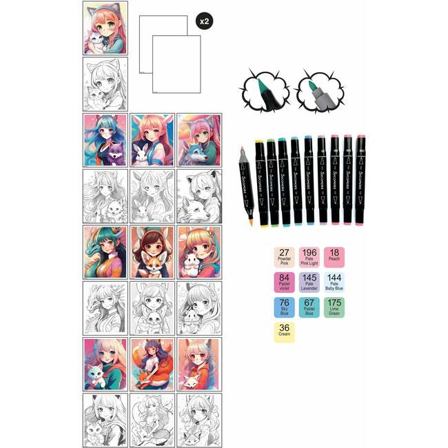 Manga - L Layout And Markers - Kemonomimi  - 10y+