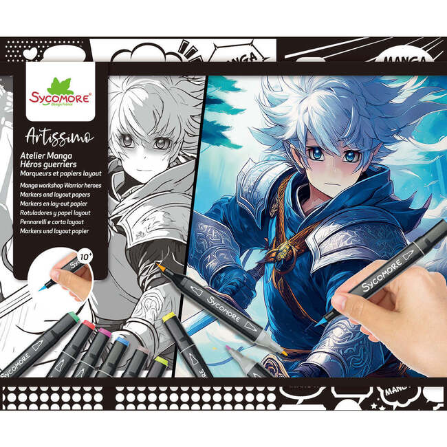 Manga - L Layout And Markers Warrior Heroes - 10y+ - Arts & Crafts - 5