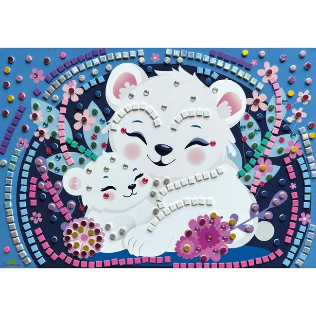 Stick'N Fun - XL Mosaics Cuddly Animals - 5y+ - Arts & Crafts - 5