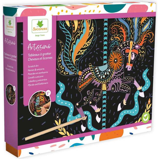 Artissimo -L Scratch Art - Horses And Unicorns - 5y+