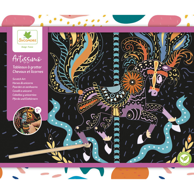 Artissimo -L Scratch Art - Horses And Unicorns - 5y+