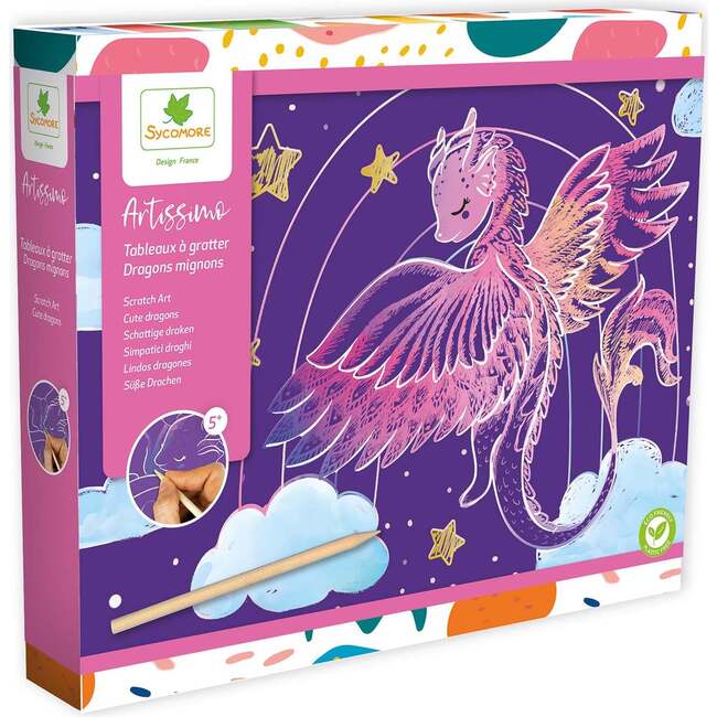 Artissimo -L Scratch Art Cuddly Dragons - 5y+