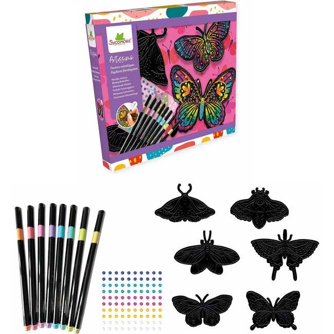 Artissimo -L Color Pencils Flamboyant Butterflies - 7y+ - Arts & Crafts - 3
