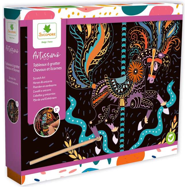 Artissimo -L Scratch Art - Horses And Unicorns - 5y+ - Arts & Crafts - 3