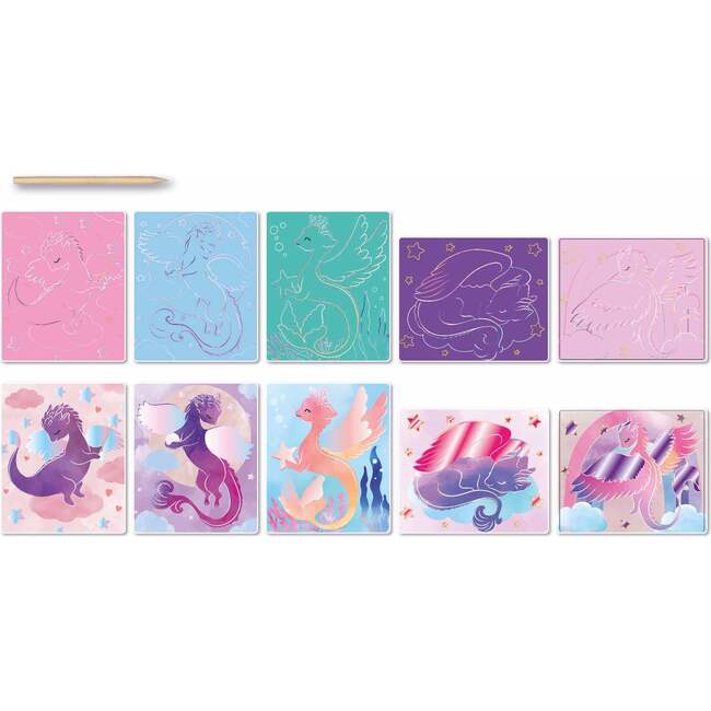 Artissimo -L Scratch Art Cuddly Dragons - 5y+