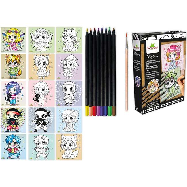 Artissimo -S Manga workshop watercolor pencils Chibi - 10y+