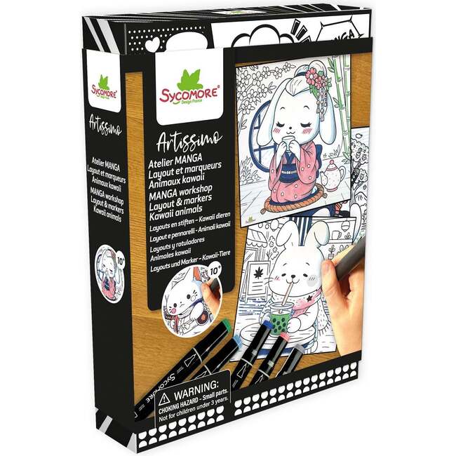 Artissimo -S Layout and markers Kawaii animals  - 10y+ - Arts & Crafts - 3