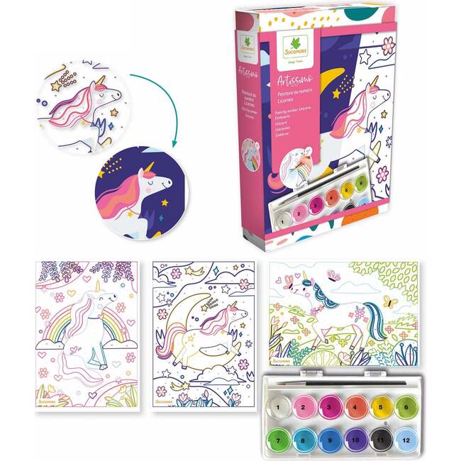 Artissimo -S Paint By Numbers Unicorns - 7y+ - Arts & Crafts - 3