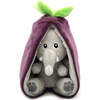 Velvet the Elephant/Eggplant - Flipetz - Plush - 5