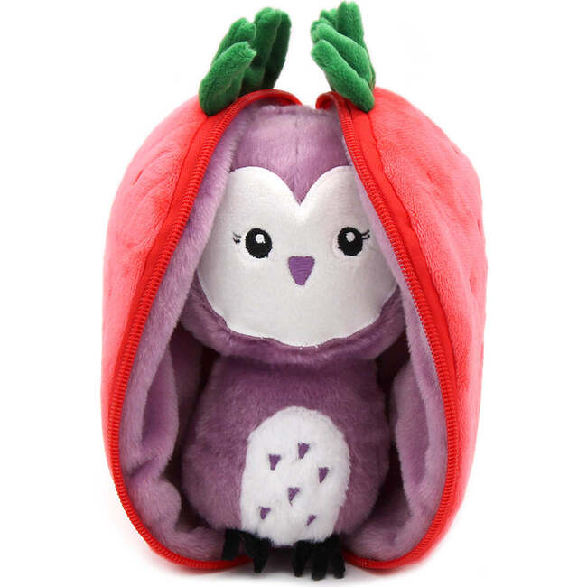 Violet the Owl/Strawberry - Flipetz - Plush - 5