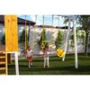 Forest - Modern Backyard Outdoor Swing Set 2 Swings And Trapeze Bar - Outdoor Games - 2