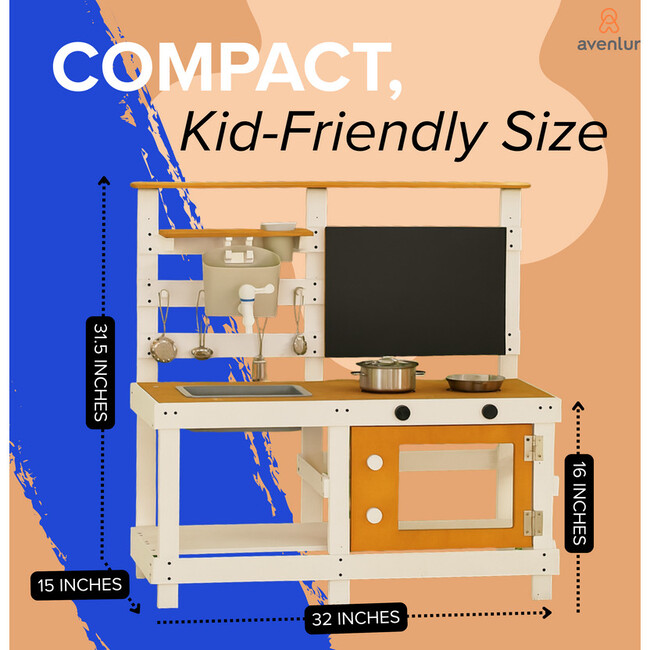 Woodland Mud Kitchen – Montessori Outdoor Wooden Play Kitchen - Play Kitchens - 4