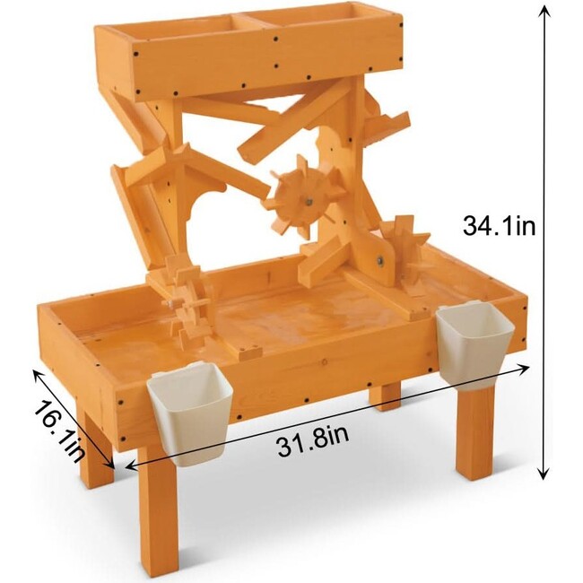 Outdoor Wooden Water Table for Toddlers | Kids’ Sensory Play Station