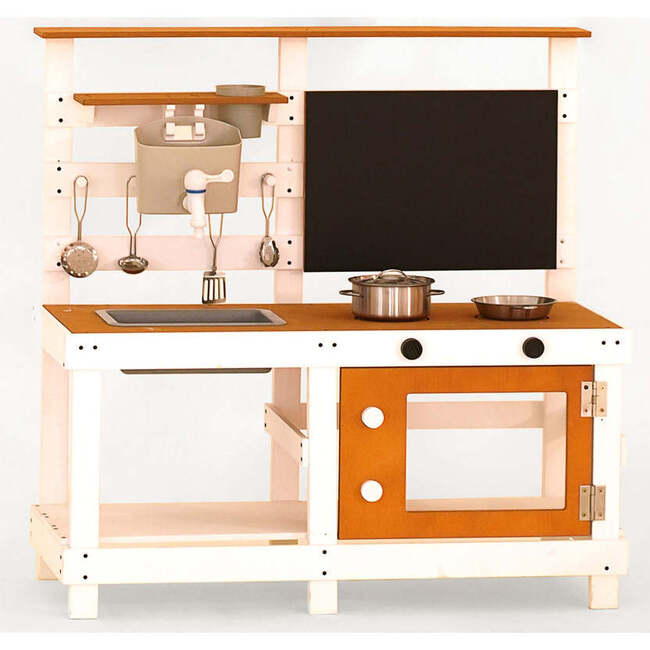 Woodland Mud Kitchen – Montessori Outdoor Wooden Play Kitchen - Play Kitchens - 8