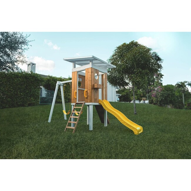 Forest - Modern Backyard Outdoor Swing Set 2 Swings And Trapeze Bar - Outdoor Games - 6