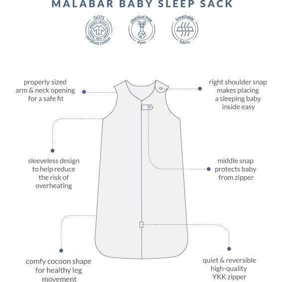 TOG 2.2 (Quilted) Wearable Blanket Baby Sleep Sack, Miami - Sleep Sacks - 8