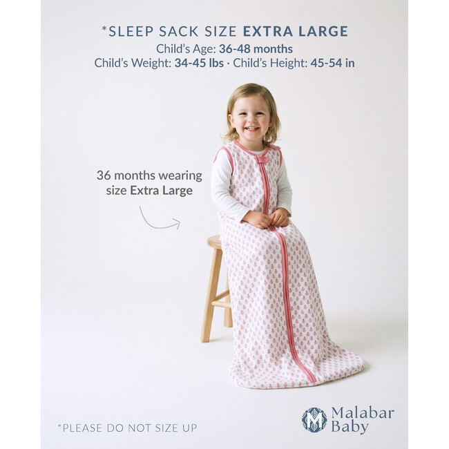 TOG 2.2 (Quilted) Wearable Blanket Baby Sleep Sack, Pink City - Sleep Sacks - 6