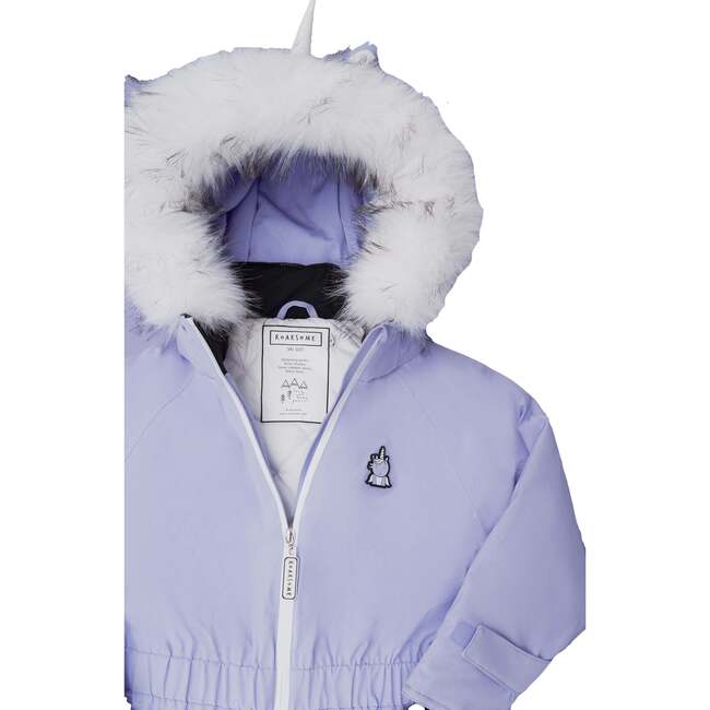 Sparkle the Unicorn Ski Suit, Purple - Snowsuits - 4