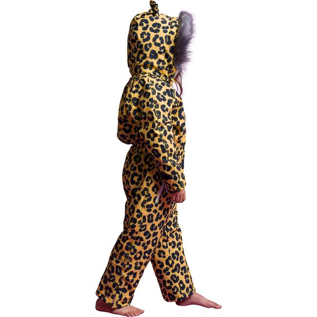 Dash the Leopard Ski Suit, Yellow - Snowsuits - 4