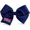 USA Hair Bow, Navy - Hair Accessories - 1 - thumbnail