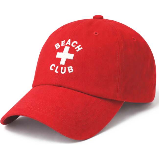 Beach Club Baseball Hat, Red
