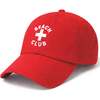 Beach Club Baseball Hat, Red - Hats - 1 - thumbnail