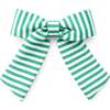 Seersucker Hair Bow, Green - Hair Accessories - 1 - thumbnail