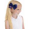 USA Hair Bow, Navy - Hair Accessories - 2